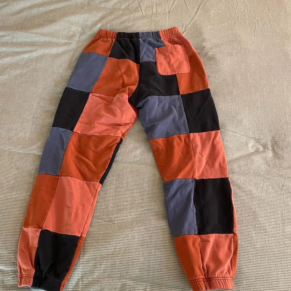 Obey Patchwork Joggers - Black, Rust, Blue - Picture 4 of 4